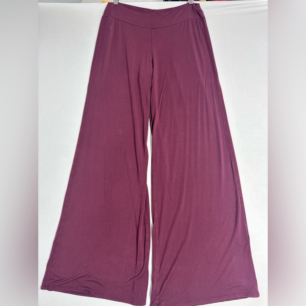The JJ Winks burgundy Wide-Leg Flat Front Women's Pants